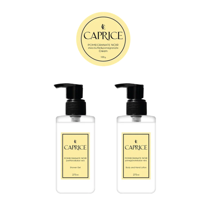 CAPRICE POMEGRANATE NOIR pomegranate& aloe vera Body and Hand Lotion