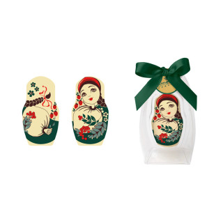 Hollow sculpture of white chocolate with decor, 20g